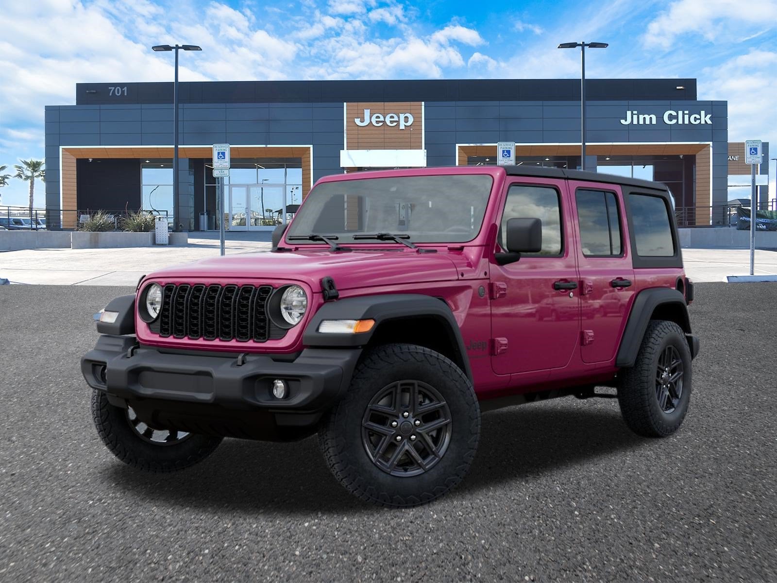 2026 Jeep Wrangler WRANGLER 4-DOOR SPORT S in Tuscadero Pearlcoat — front three-quarter view