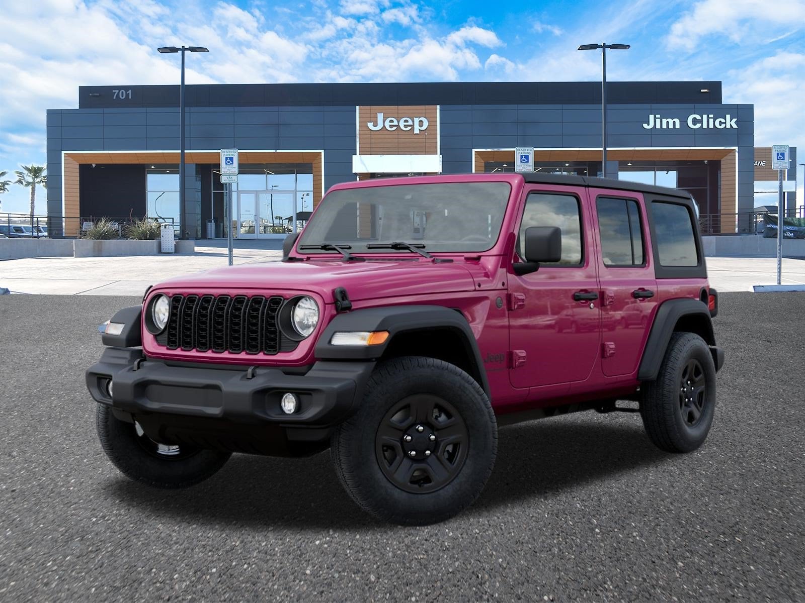 2026 Jeep Wrangler WRANGLER 4-DOOR SPORT in Tuscadero Pearlcoat — front three-quarter view