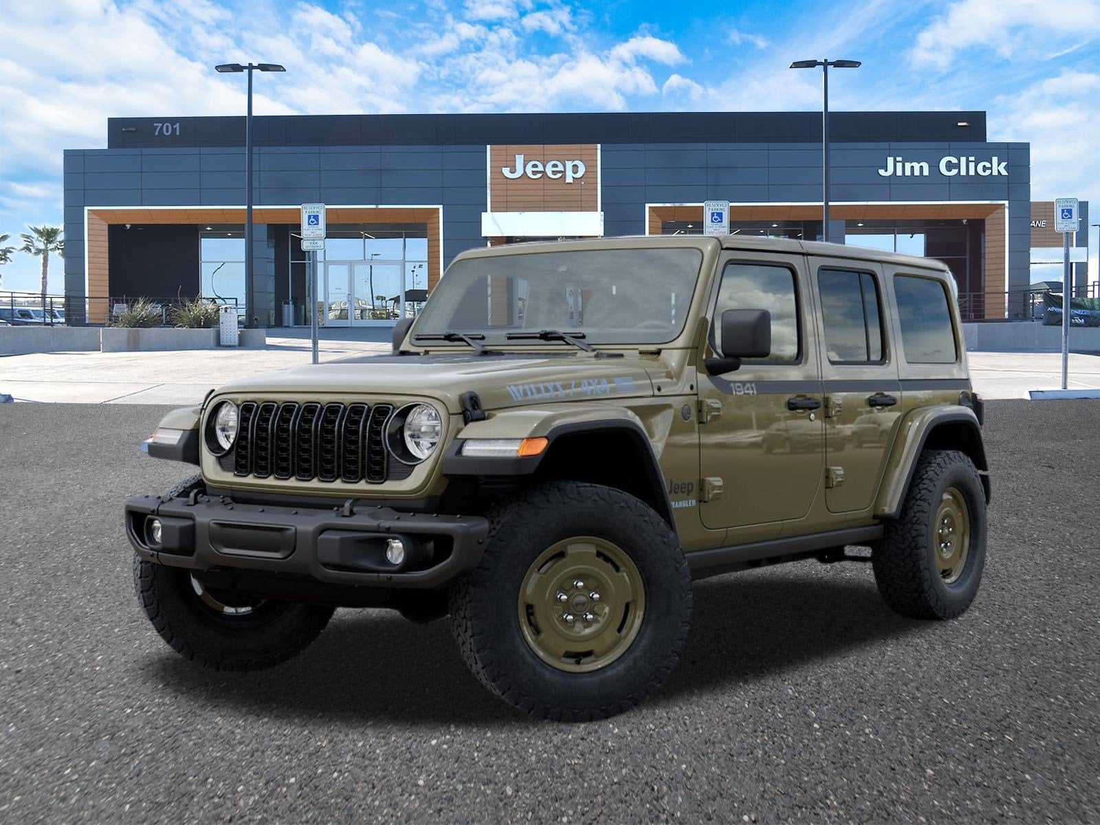 2026 Jeep Wrangler WRANGLER 4-DOOR WILLYS '41 in 41 Exterior Paint — front three-quarter view