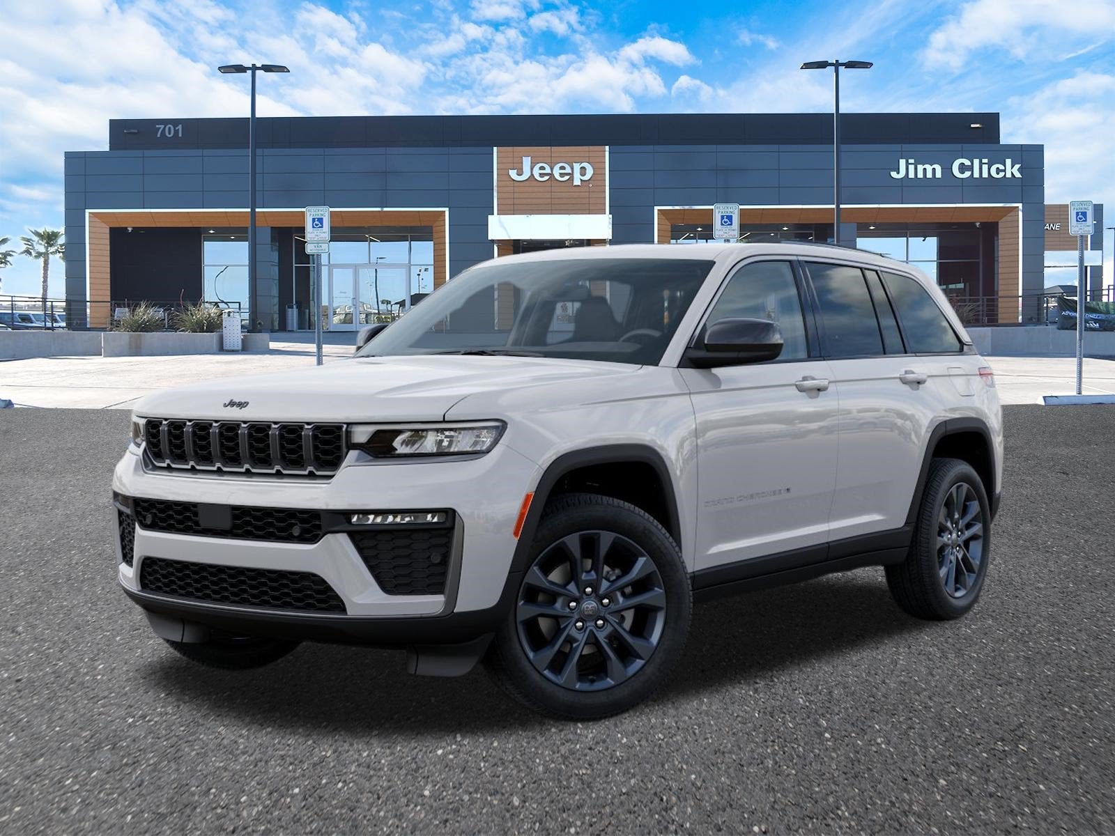 2026 Jeep Grand Cherokee GRAND CHEROKEE 85TH ANNIVERSARY EDITION 4X4 in Bright White Clear-Coat Exterior Paint — front three-quarter view