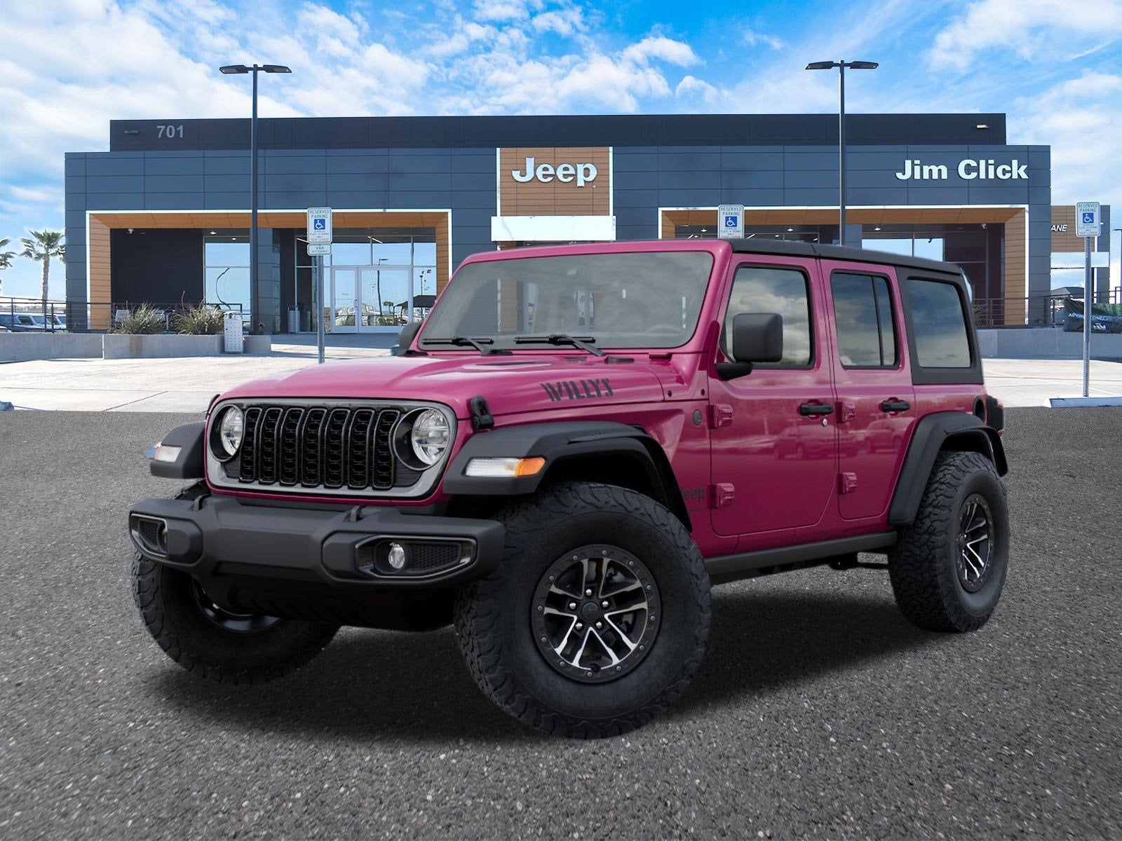 2026 Jeep Wrangler WRANGLER 4-DOOR WILLYS in Tuscadero Pearlcoat — front three-quarter view