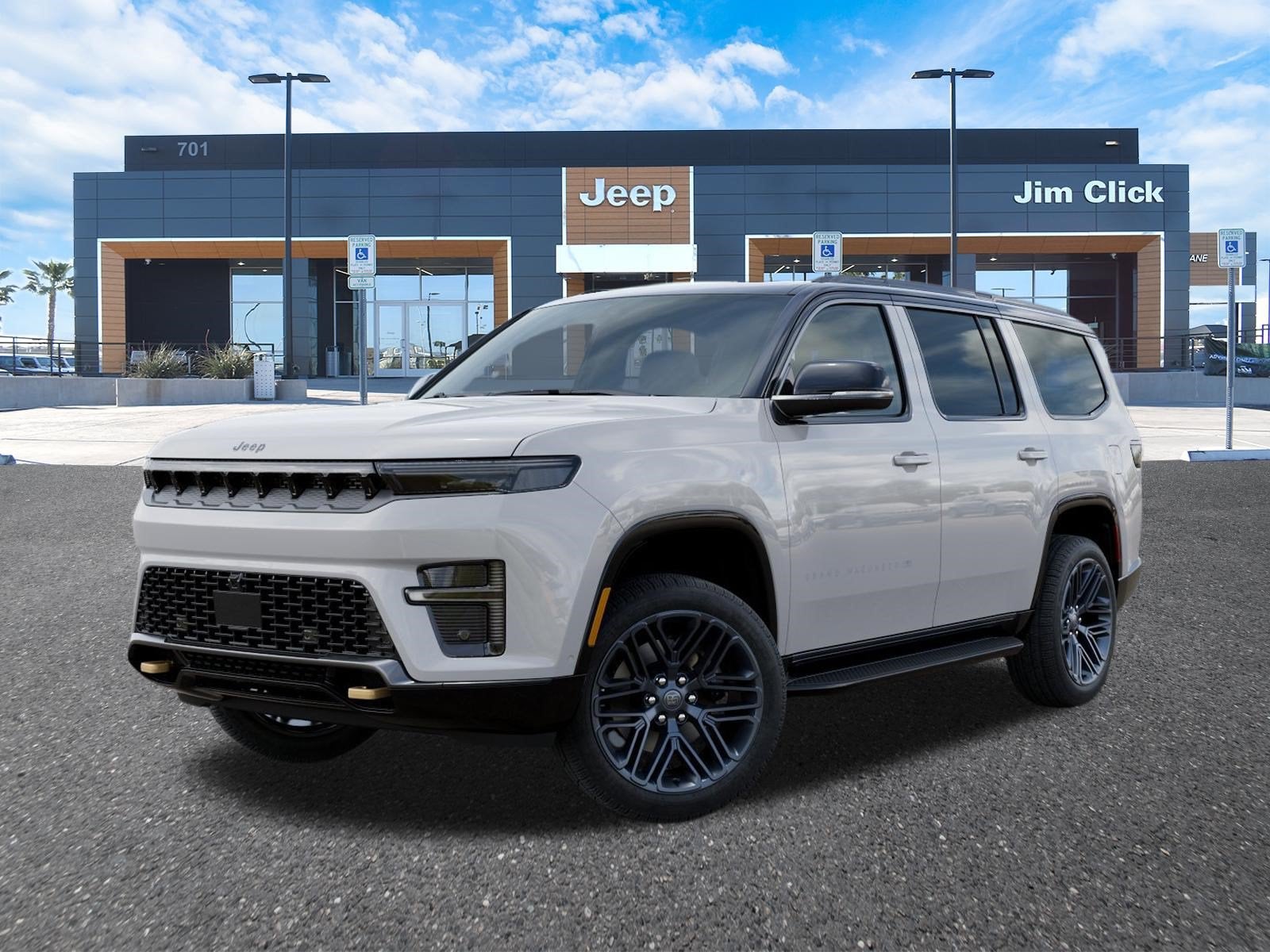 2026 Jeep Grand Wagoneer GRAND WAGONEER 85TH ANNIVERSARY EDITION 4X4 in Bright White Clear-Coat Exterior Paint — front three-quarter view
