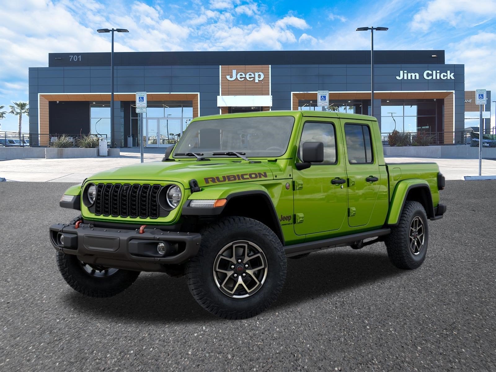2026 Jeep Gladiator GLADIATOR RUBICON X 4X4 in Mojito Exterior Paint — front three-quarter view