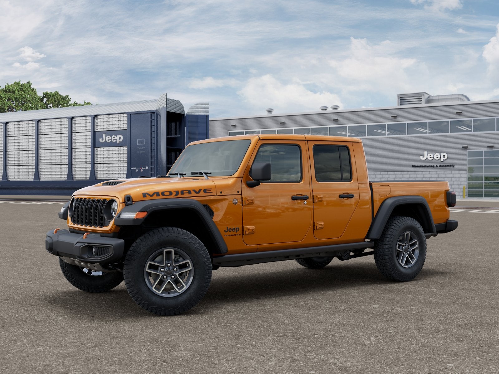 2026 Jeep Gladiator GLADIATOR MOJAVE 4X4 in Goldilocks Exterior Paint — front three-quarter view