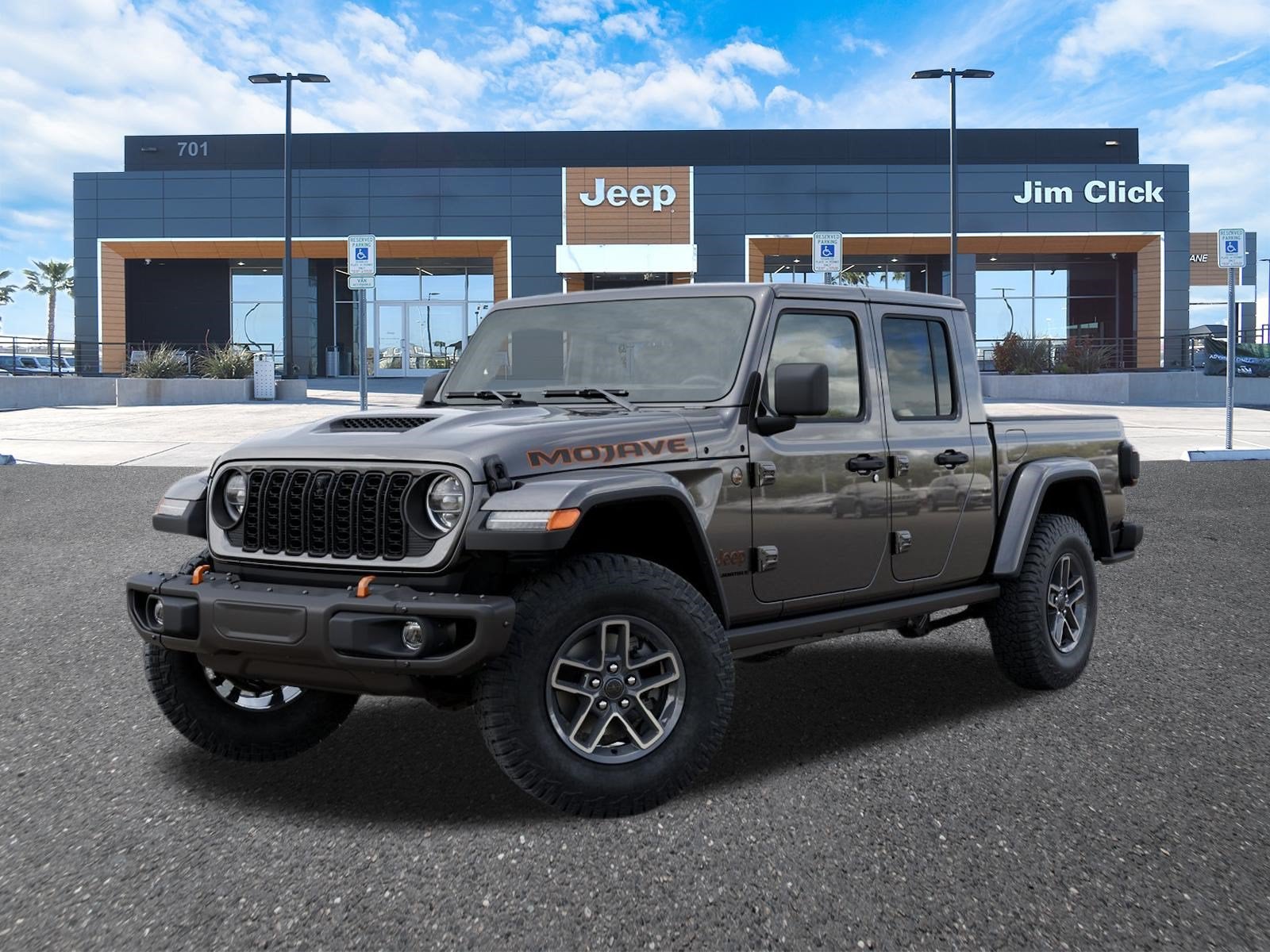 2026 Jeep Gladiator GLADIATOR MOJAVE X 4X4 in Granite Crystal Metallic Clear-Coat Exterior Paint — front three-quarter view