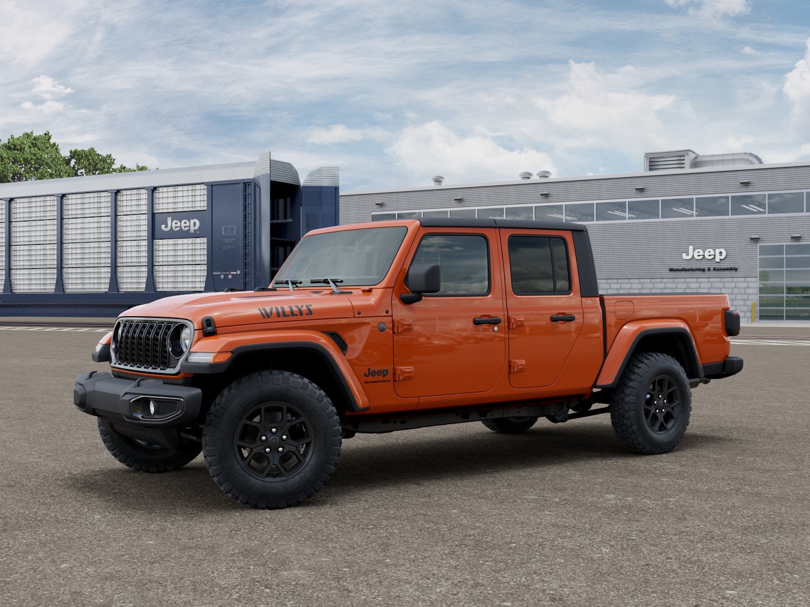 2026 Jeep Gladiator GLADIATOR WILLYS 4X4 in Joose Exterior Paint — front three-quarter view